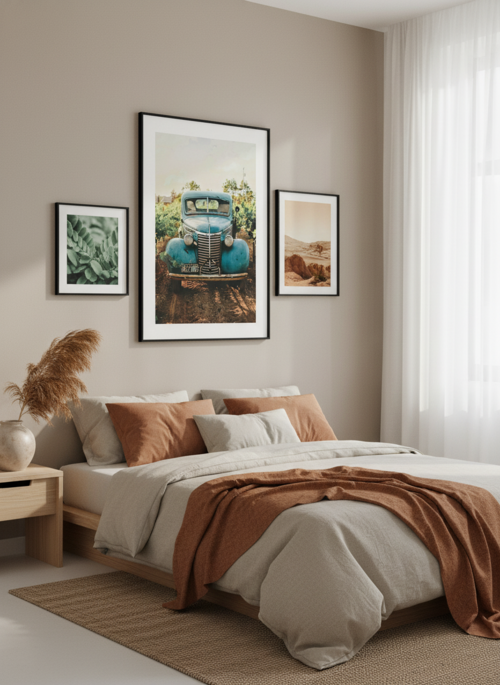 Car In The Vineyard poster